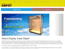 Tablet Screenshot of displaycasedepot.com